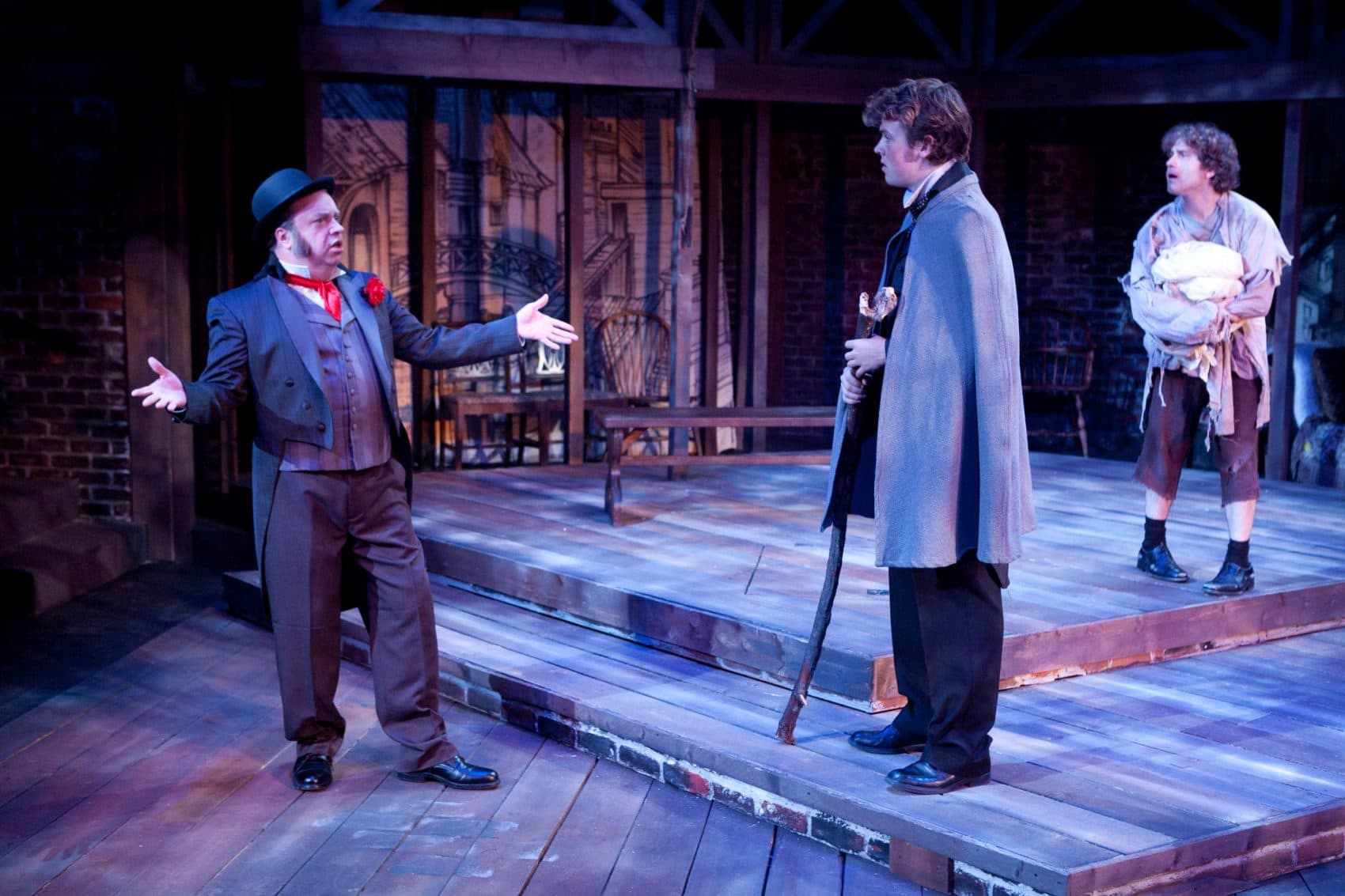 Larry Coen In &quot;The Life and Adventures of Nicholas Nickleby.&quot; (Courtesy of Mark S. Howard Lyric Stage Company of Boston)