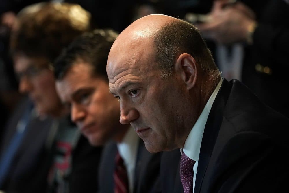 Gary Cohn listens during a meeting between President Trump and congressional members in the Cabinet Room of the White House on Feb. 13, 2018 in Washington, D.C. (Alex Wong/Getty Images)