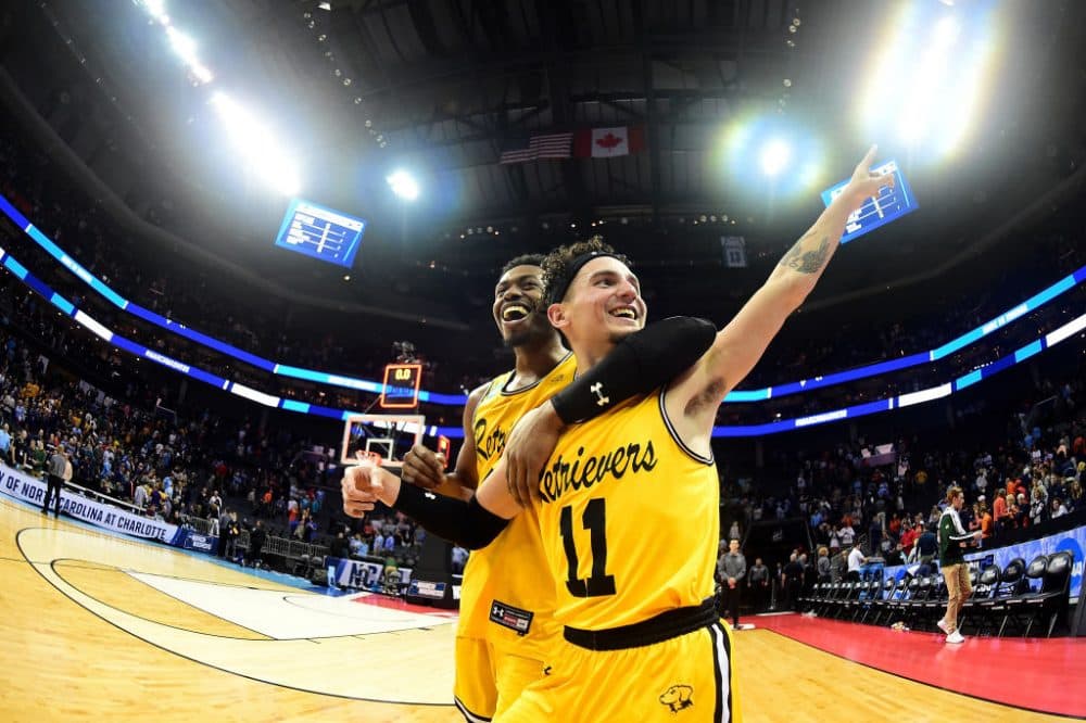 The UMBC Retrievers became the first No. 16 seed in history to upset a No. 1 seed in the men's NCAA Tournament. (Jared C. Tilton/Getty Images)