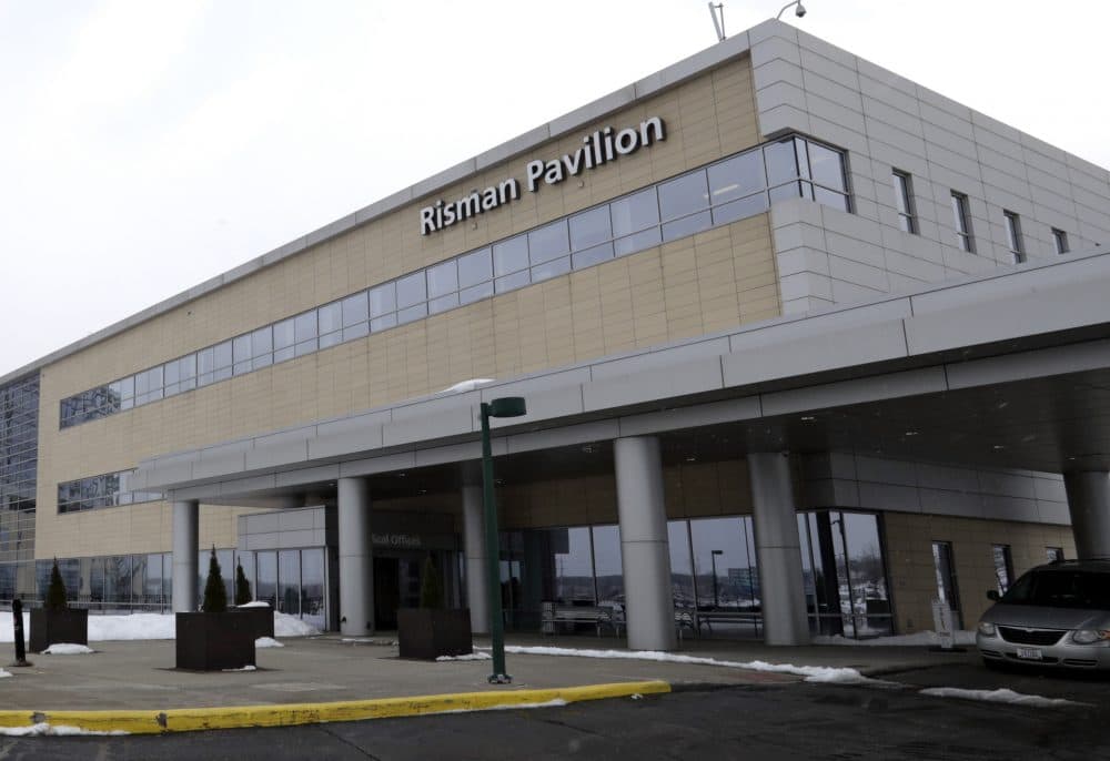 Photo of the University Hospital Ahuja Medical Center Kathy Risman Pavilion, Monday, March 12, 2018, in Beachwood, Ohio. University Hospitals of Cleveland officials say they are determined to help the patients who lost eggs and embryos, and the lawsuit will not affect an ongoing independent review into the malfunction. (AP Photo/Tony Dejak)