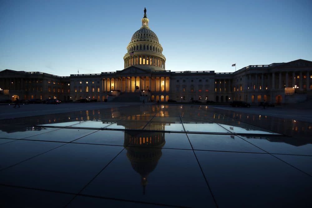 In this March 5, 2018 photo, the East Front of the U.S. Capitol at sunset in Washington. The Senate passed bipartisan legislation Wednesday designed to ease bank rules that were enacted to prevent a relapse of the 2008 financial crisis that caused millions of Americans to lose their jobs and homes. (Alex Brandon/AP)