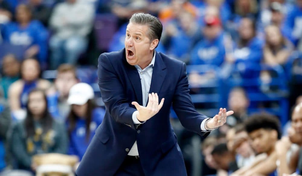 John Calipari told his team &quot;Not to drink the poison&quot; by believing they had an easy path to the NCAA's Final Four. They drank the poison. (Andy Lyons/Getty Images)
