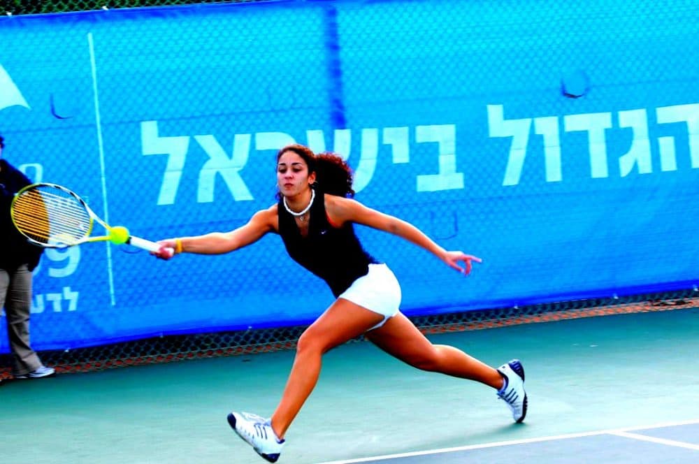 Nadine Fahoum (pictured) and her brother, Fahoum, grew up playing at the Israel Center in Haifa. At first, they were the only playing there. (Courtesy Nadine Fahoum)