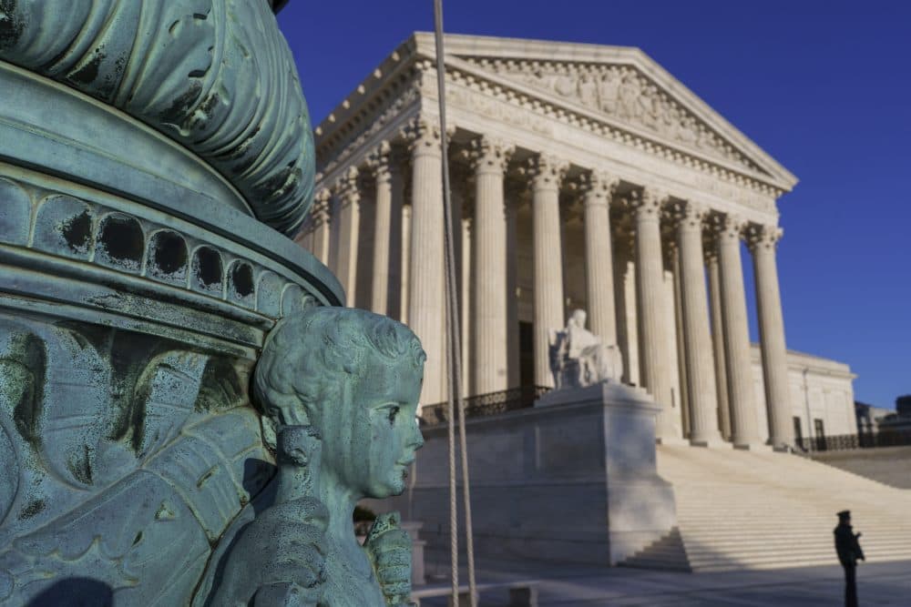 The Supreme Court is seen in Washington on April 20. (J. Scott Applewhite/AP)