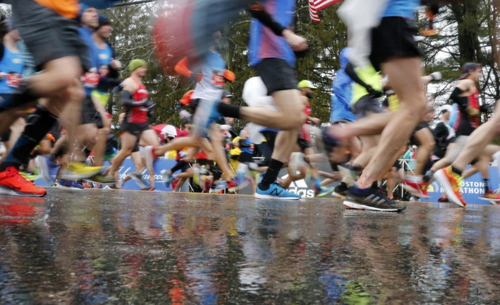 A wet 122nd Boston Marathon (Mary Schwalm/AP)