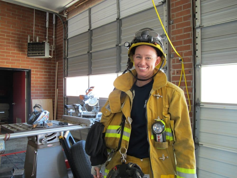 Erin Regan found a new career as a firefighter after WUSA folded. (Susan Valot)