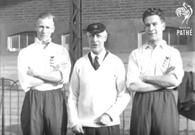 Fred Spiksley (middle) was the first to coach football on three continents. Almost everywhere he went, his teams won championships. (Screenshot via YouTube)