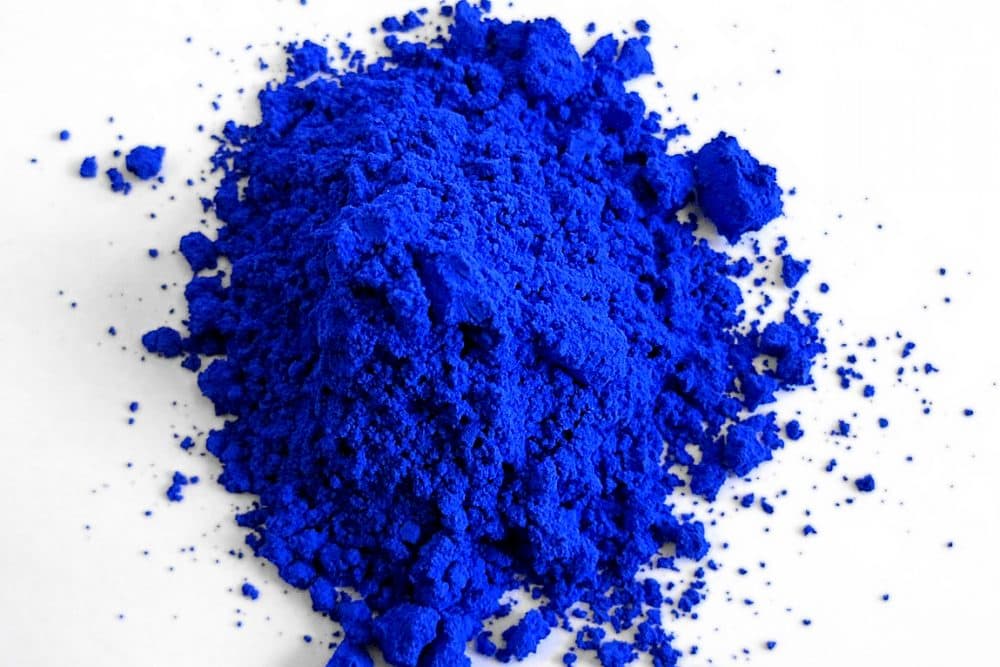 YInMn Blue, the first new blue to be discovered in over 200 years. (Courtesy Oregon State University)