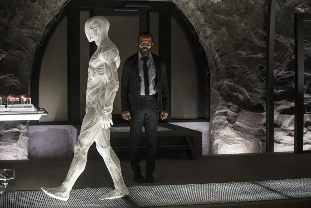 Jeffrey Wright (right) in a still from season 2, episode 4 of HBO's &quot;Westworld.&quot; (John P. Johnson/HBO)