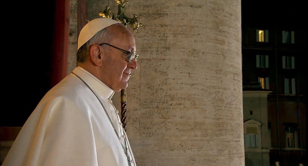 Pope Francis in Wim Wenders' latest documentary, &quot;Pope Francis: A Man Of His Word.&quot; (Courtesy Focus Features)