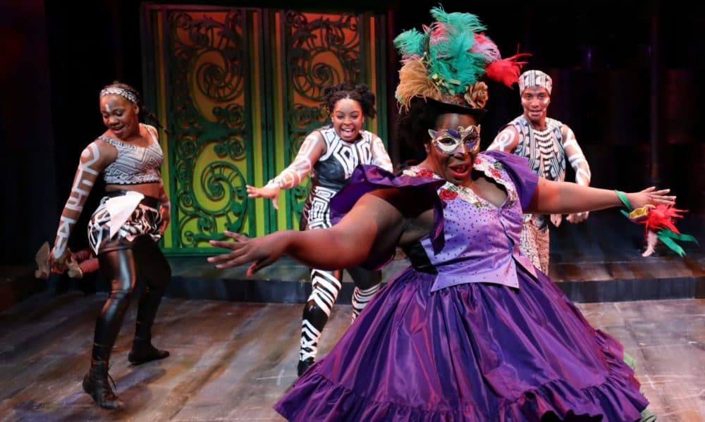 Yewande Odetoyinbo and the cast of &quot;The Wiz.&quot; (Courtesy Mark S. Howard/Lyric Stage Company)