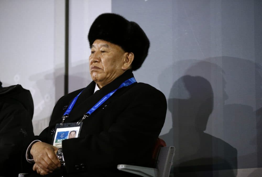 Kim Yong Chol, vice chairman of North Korea's ruling Workers' Party Central Committee, watches the closing ceremony of the 2018 Winter Olympics at PyeongChang Olympic Stadium on Feb. 25, 2018 in Pyeongchang, South Korea. (Patrick Semansky - Pool/Getty Images)