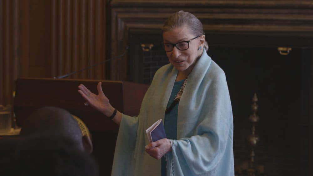 Justice Ginsburg in RBG, a Magnolia Pictures release. Photo courtesy of Magnolia Pictures.