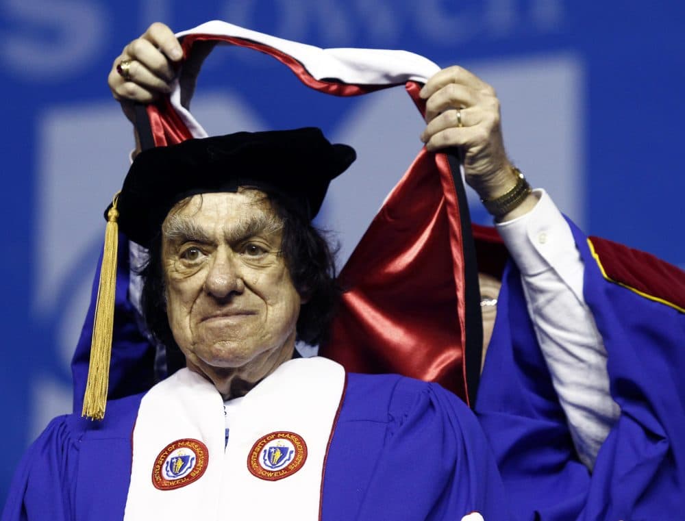 Richard Goodwin receives an honorary degree from UMass-Lowell in this 2010 file photo. (Mary Schwalm/AP)