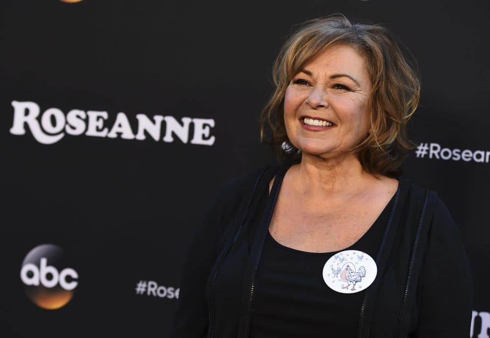 Roseanne Barr arrives at the Los Angeles premiere of &quot;Roseanne&quot; on March 23 in Burbank, Calif. (Jordan Strauss/Invision/AP)