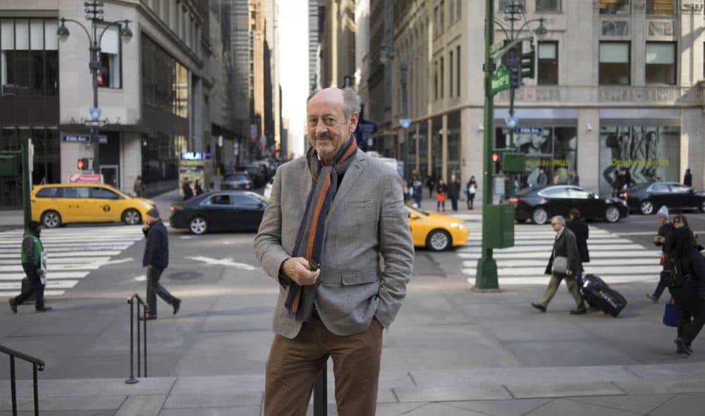 Billy Collins in New York City. (Courtesy of Bill Hayes)