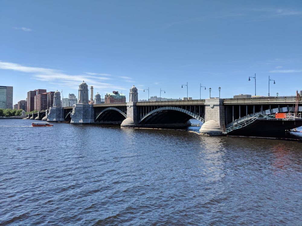 After five years of work, the Longfellow Bridge connecting Boston and Cambridge has reopened. (Jamie Bologna/WBUR)