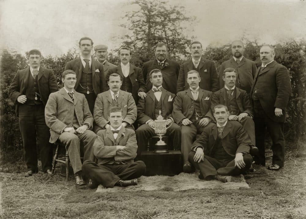 Fred Spiksley was a star footballer for Sheffield Wednesday from 1891-1903, winning the FA Cup, pictured above. And then he joined the circus. (Courtesy Clive Nicholson)