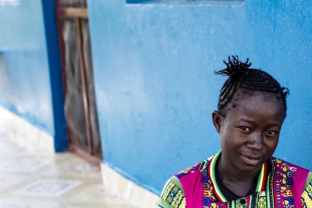 Susan Kellie, 23, stays at the Wellbody Clinic Birth Waiting Homes in Kono, Sierra Leone. (Jon Lascher/Partners In Health)