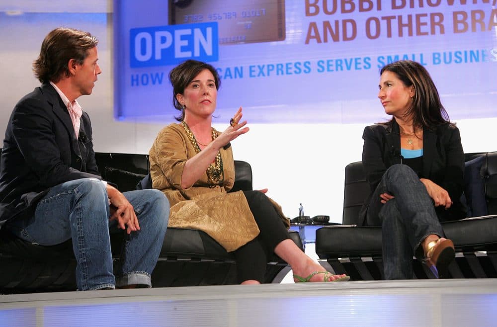 (Left to right) Andy Spade, CEO and Creative Director of Kate Spade, designer Kate Spade and Bobbi Brown, founder and CEO of Bobbi Brown Cosmetics Worldwide, attend OPEN from American Express' &quot;Making a Name for Yourself&quot; at Nokia Theater, July 27, 2006 in New York City. (Matthew Peyton/Getty Images For American Express)