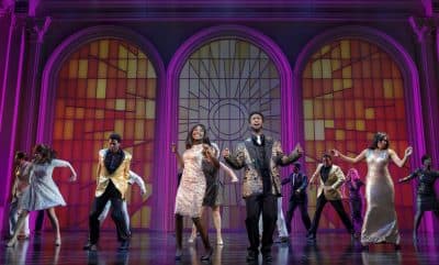 Loren Lott as CeCe Winans and Donald Webber Jr. as BeBe Winans in &quot;Born for This.&quot; (Courtesy Joan Marcus)
