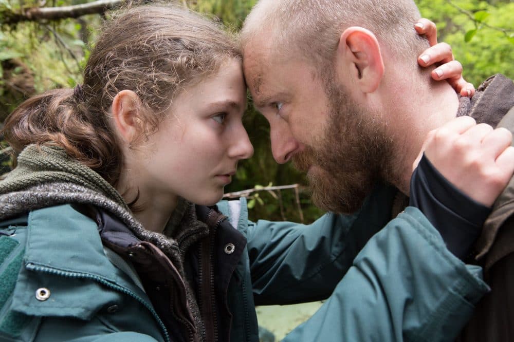 Thomasin Harcourt McKenzie and Ben Foster in a still from &quot;Leave No Trace.&quot; (Scott Green/Bleecker Street)