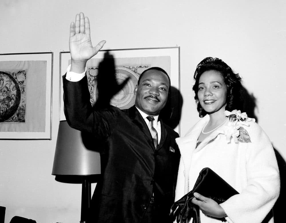 Martin Luther King Jr. and Coretta Scott King on June 8, 1964 in new York. (AP)