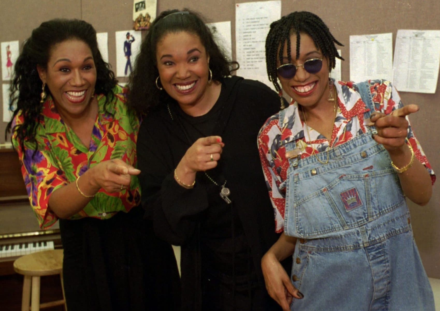 The Pointer Sisters pose in New York on Aug. 24, 1995. From the left, Ruth, Anita and (now deceased) June. (Marty Reichenthal/AP)