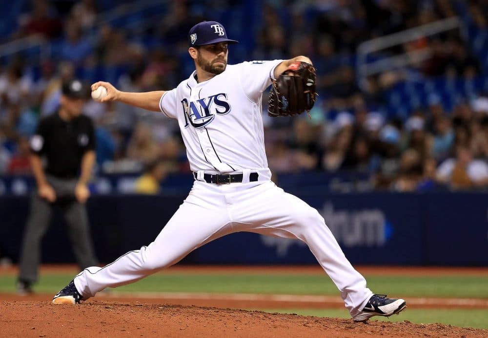 The Tampa Bay Rays have used just four starting pitchers this year, with relievers filling the last day of the rotation. (Mike Ehrmann/Getty Images)