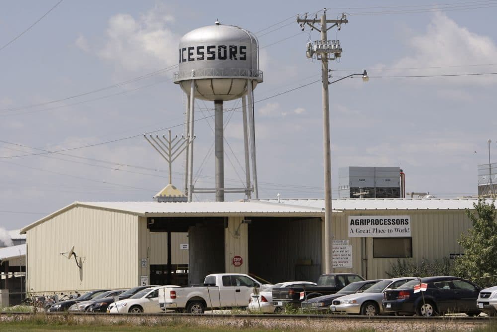 The Agriprocessors kosher meatpacking plant, Wednesday, Aug. 13, 2008, in Postville, Iowa. (Charlie Neibergall/AP)