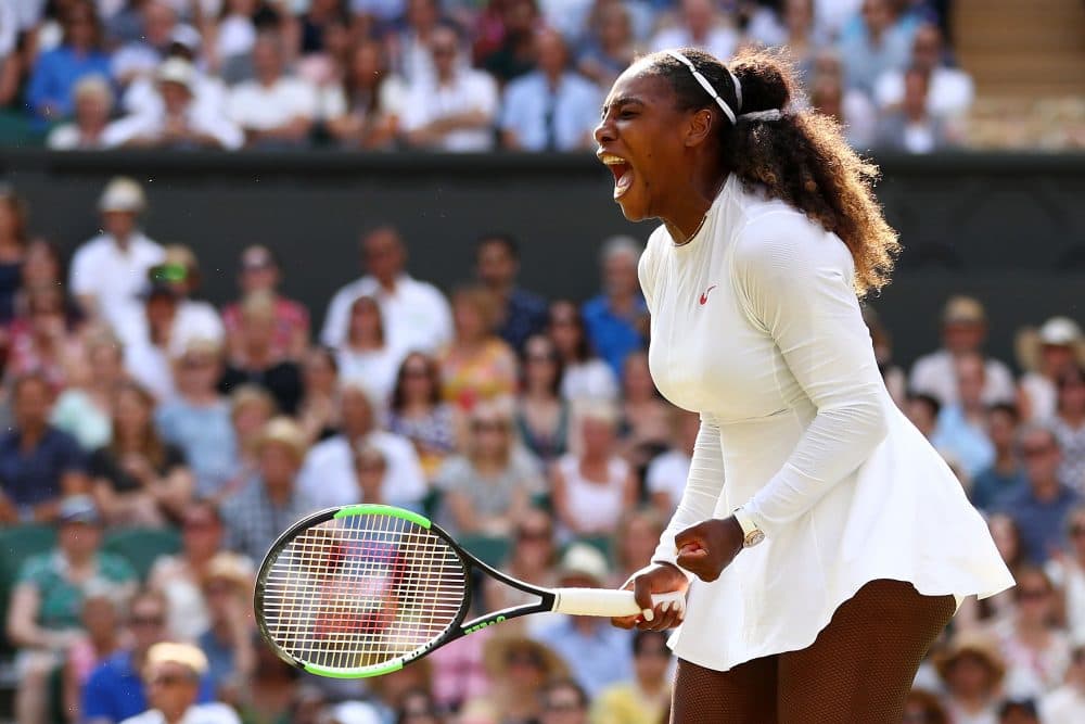 Serena Williams lost in straight sets to No. 11-seeded Angelique Kerber in the 2018 Wimbledon final. (Michael Steele/Getty Images)