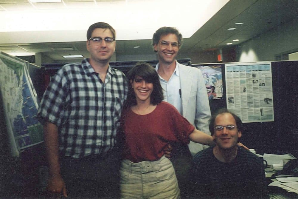 Gary Waleik, Jennifer Loeb, Bill Littlefield and David Greene started Only A Game in 1993. (Only A Game)