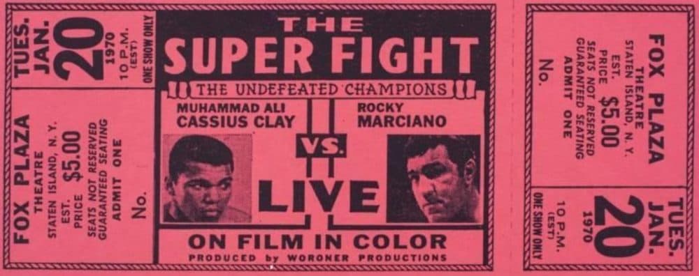 In 1970, moviegoers could watch Muhammad Ali and Rocky Marciano square off in the ring...&quot;live&quot;. Sort of (ToonIsALoon/Wikimedia Commons)
