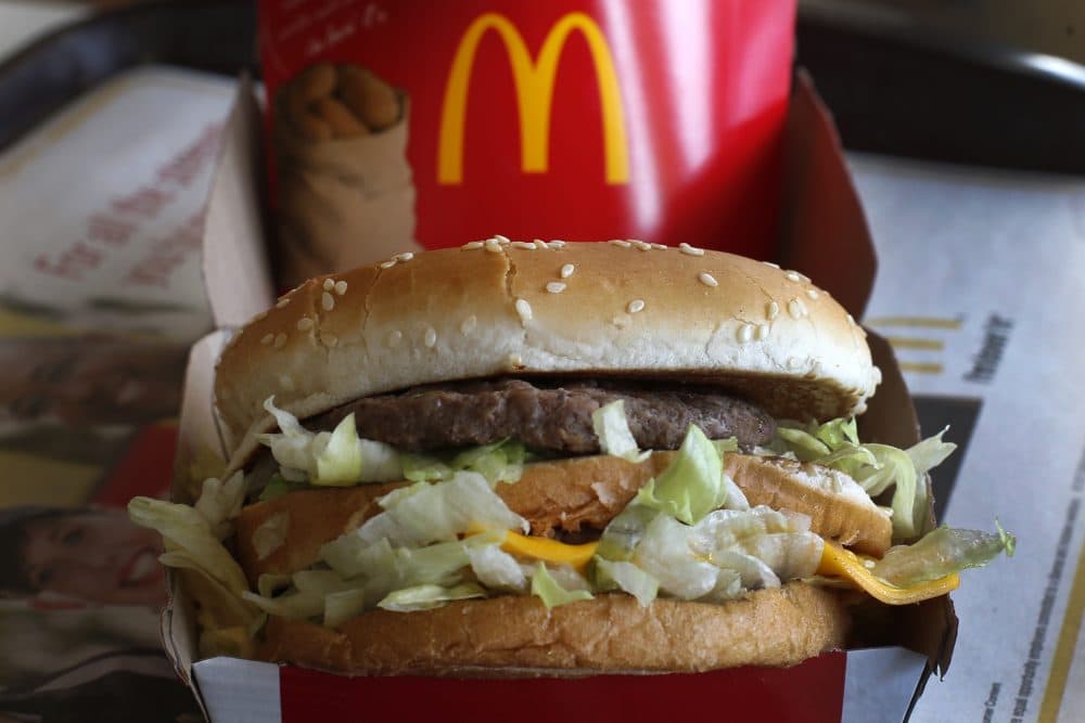 In this Jan. 21, 2014, file photo, a McDonald's Big Mac sandwich is seen at a McDonald's restaurant in Robinson Township, Pa. (Gene J. Puskar, File/AP)