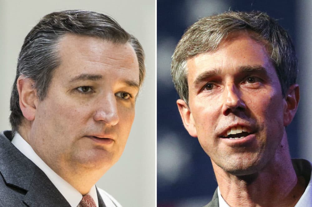 Sen. Ted Cruz (R-Texas) and Democratic challenger Beto O'Rourke. (Zach Gibson/Getty Images and Richard W. Rodriguez/AP)