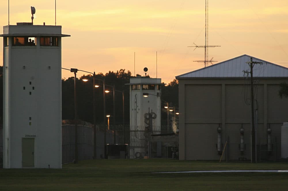 Guard towers at Florida State Prison in Raiford, Fla. Tuesday, Oct. 23, 2012. (Phil Sears/AP)