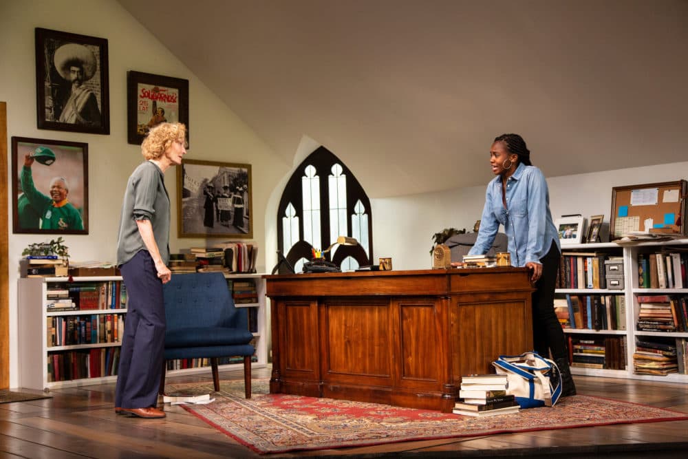 Lisa Banes as Janine and Jordan Boatman as Zoe in The Huntington Theatre Company's production of Eleanor Burgess' &quot;The Niceties&quot; (Courtesy Huntington Theatre Company)