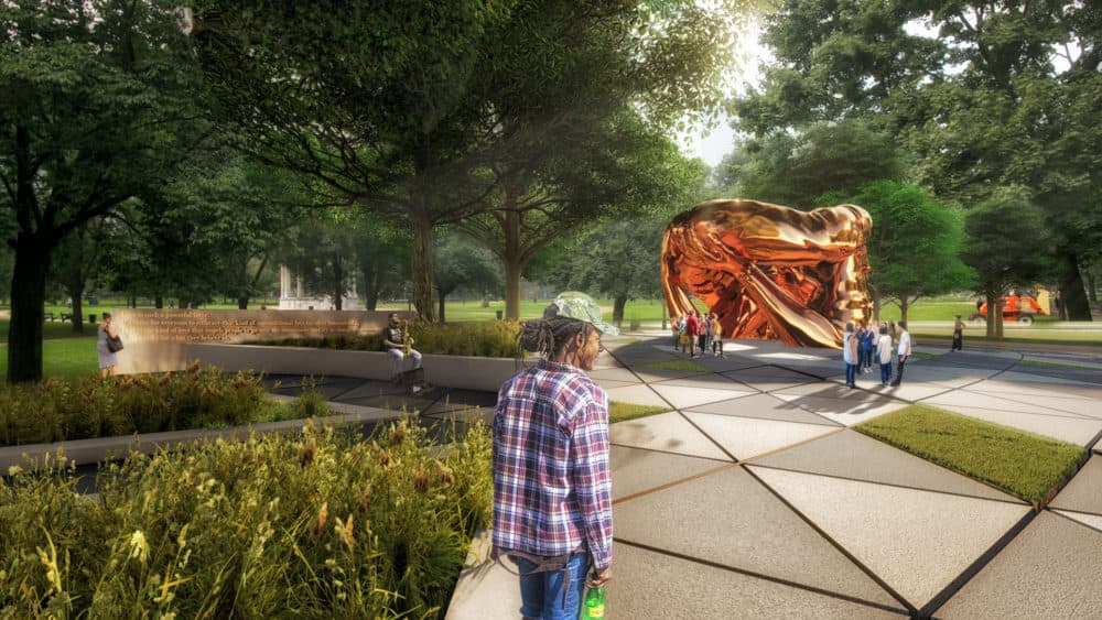 Hank Willis Thomas and MASS Design Group's proposed memorial (Courtesy MLK Boston)