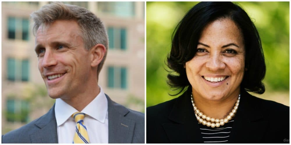 Independent Mike Maloney and Democrat Rachael Rollins will face off in the Suffolk County district attorney's office race in November. (Courtesy)