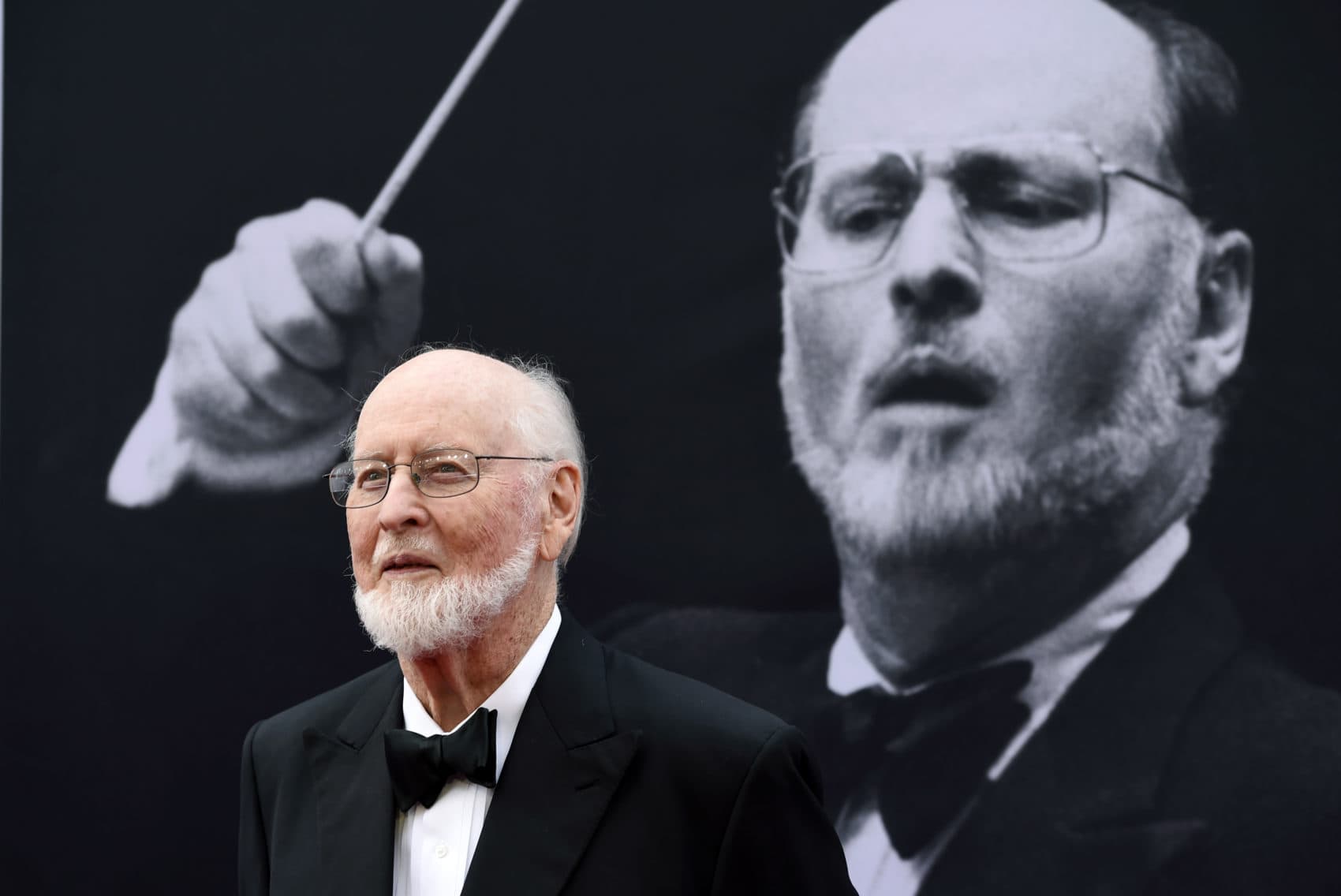 John Williams poses on the red carpet at the 2016 AFI Life Achievement Award Gala Tribute to himself at the Dolby Theatre in Los Angeles. (Chris Pizzello/Invision/AP)