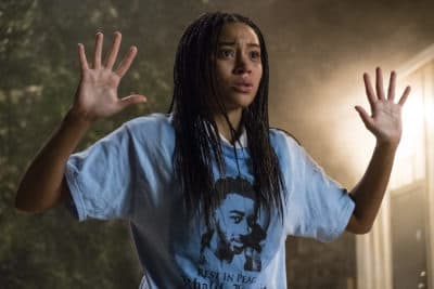 This image released by 20th Century Fox shows Amandla Stenberg in a scene from &quot;The Hate U Give.&quot; (Erika Doss/20th Century Fox via AP)