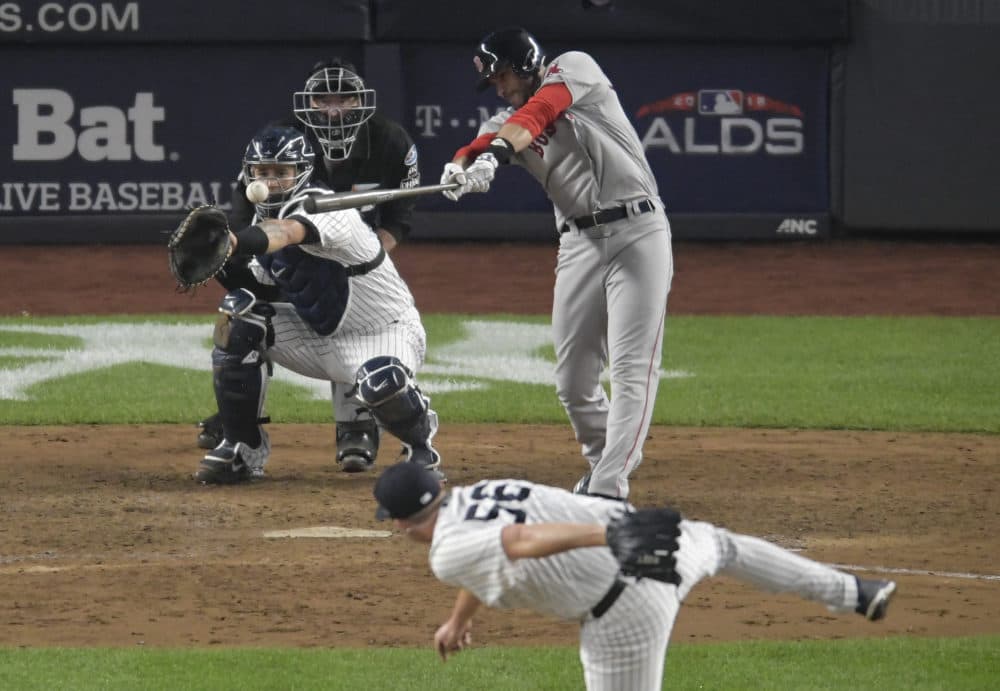 Boston had the best offense in baseball during the regular season. Will J.D. Martinez and company keep it up against the Astros? (Bill Kostroun/AP)