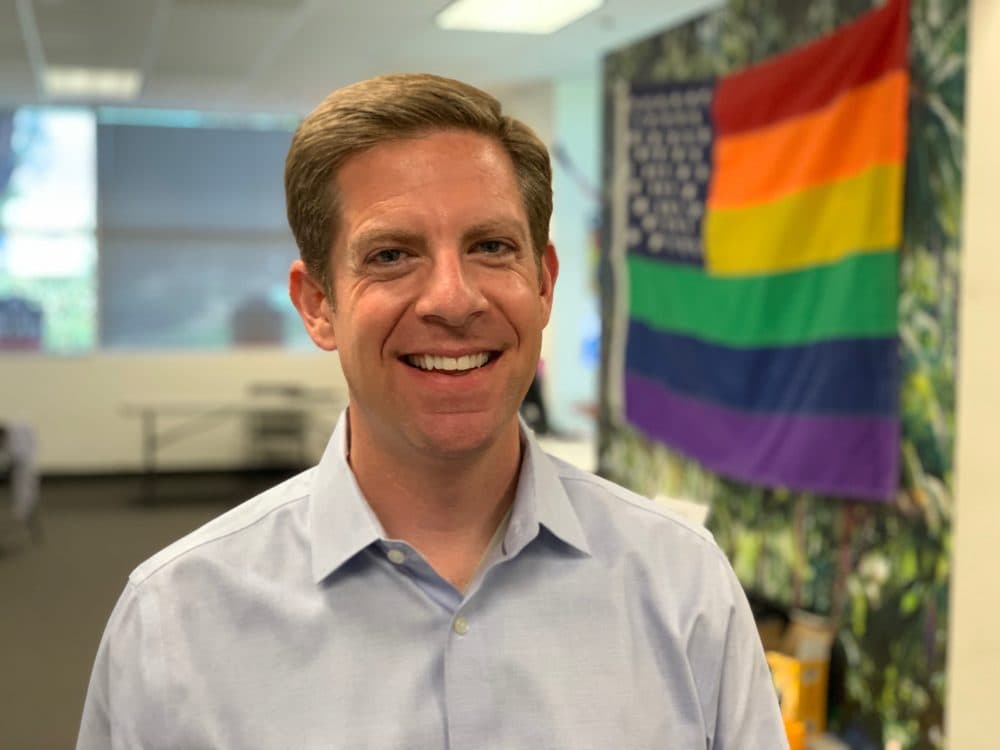 Democrat Mike Levin is facing Republican Diane Harkey in the race to fill Rep. Darrell Issa's seat in California's 49th Congressional District. (Chris Bentley/Here & Now)