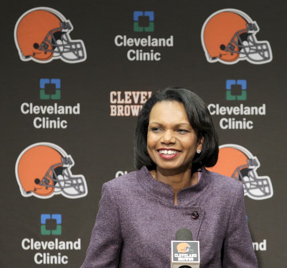 Former Secretary of State Condoleezza Rice is a long-time Browns fan. (AP Photo/Amy Sancetta)