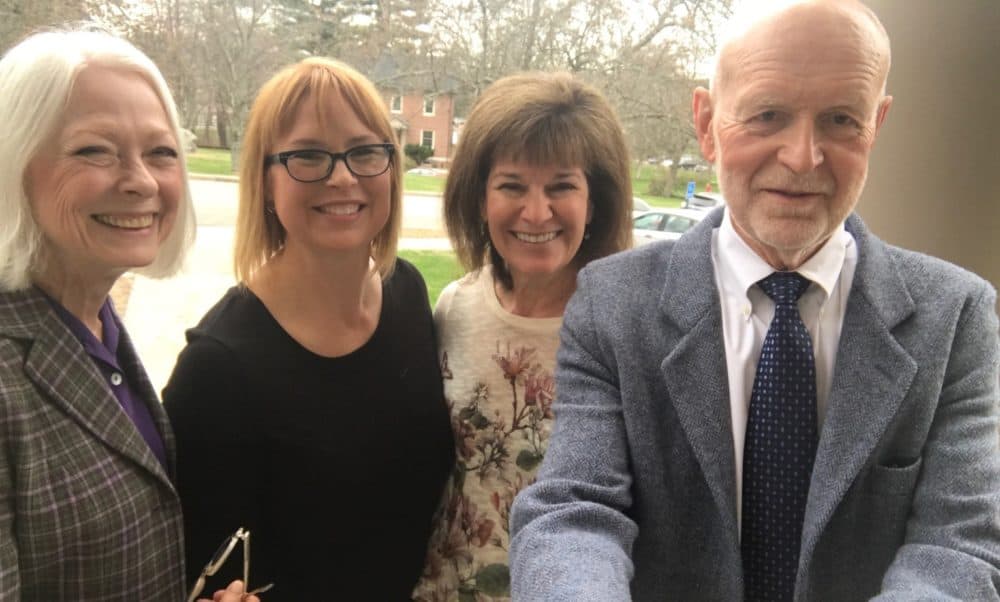 Sarah Carnes (second from left) and Debbie Long (third from left) are pictured with Sarah's parents, Lynore and Bruce Carnes. (Courtesy of Sarah Carnes)