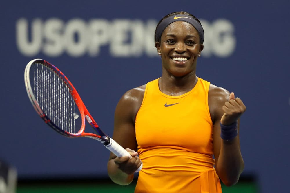 Sloane Stephens at the 2018 US Open. (Matthew Stockman/Getty Images)