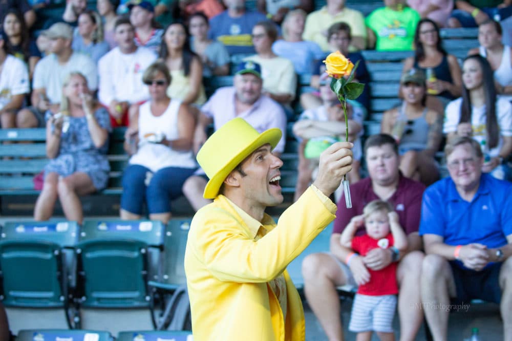 Jesse Cole has worn a yellow tuxedo to every Savannah Bananas game. (Courtesy Jesse Cole)