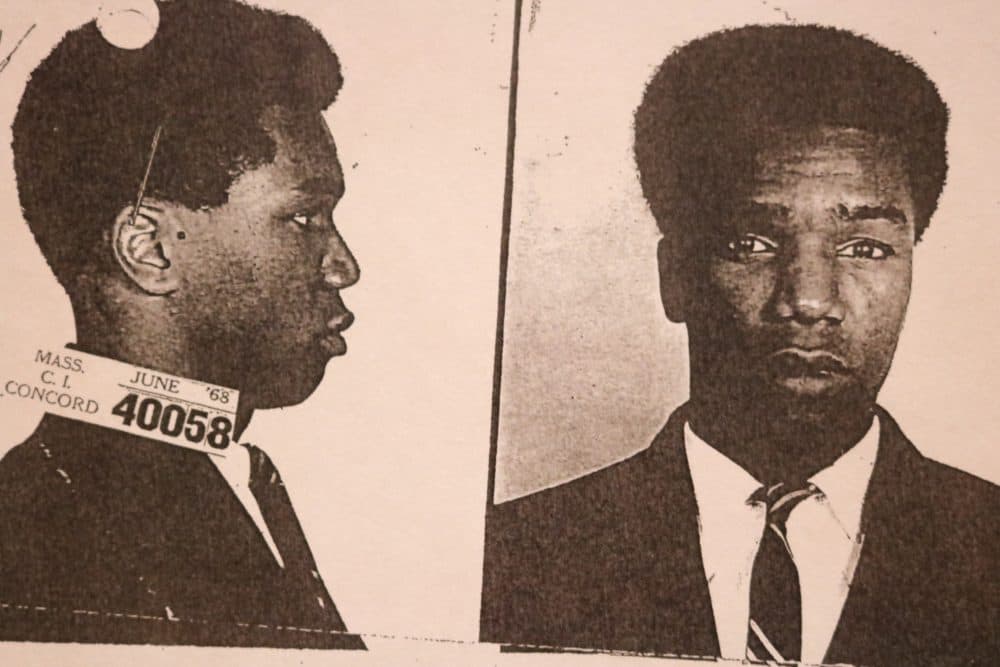 Michael Sumpter, in a 1968 booking photo (Courtesy of the Middlesex DA)