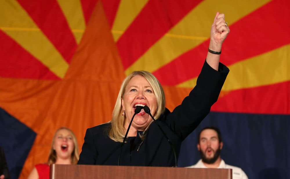Republican candidate for Congress Debbie Lesko celebrates her victory during an election night event for Arizona GOP candidates on Nov. 6, 2018 in Scottsdale, Ariz. (Ralph Freso/Getty Images)