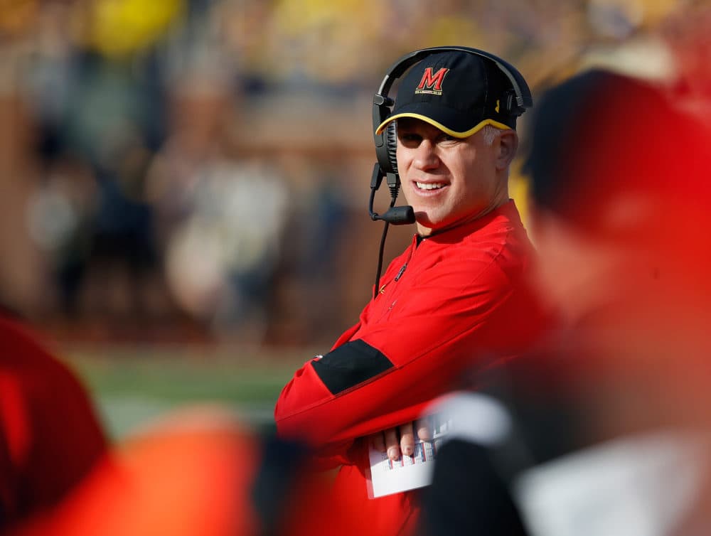 Former Maryland coach D.J. Durkin has reportedly been hired as a &quot;consultant&quot; for Alabama. (Gregory Shamus/Getty Images)